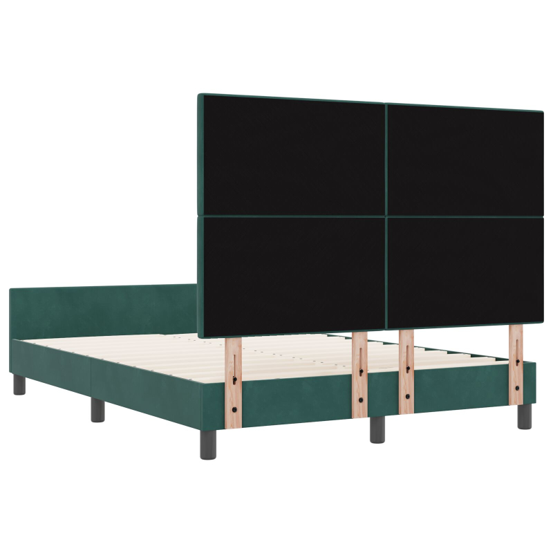 Bettgestell Dunkelgrün 140x200 cm Samt