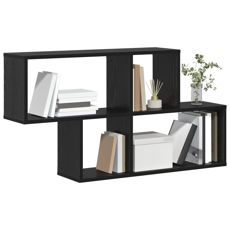 Wandregal Schwarze Eiche 100x25x53 cm MDF
