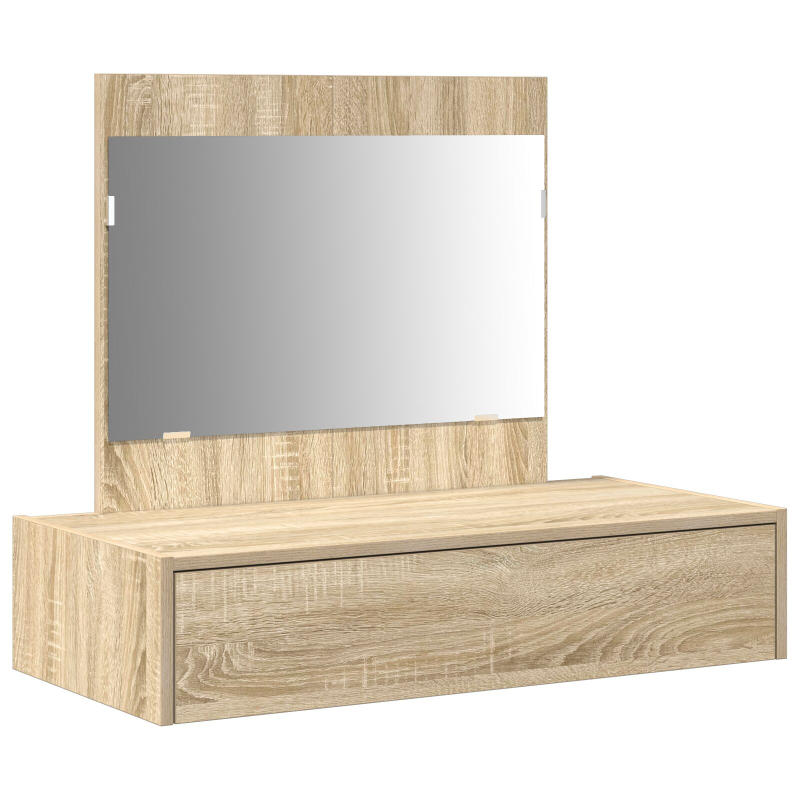 Wand-Schminktisch Sonoma Eiche 83x40x70 cm