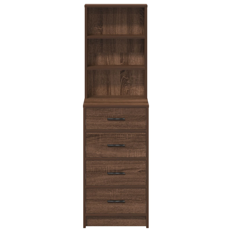 Highboard Braun Eiche 40x41x135 cm Ingenieurholz