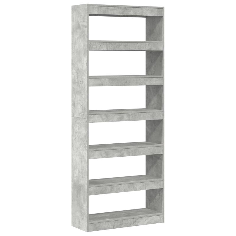 Beton Grau Bücherregal Beton grau Holzwerkstoff 80 x 30 x 198 cm