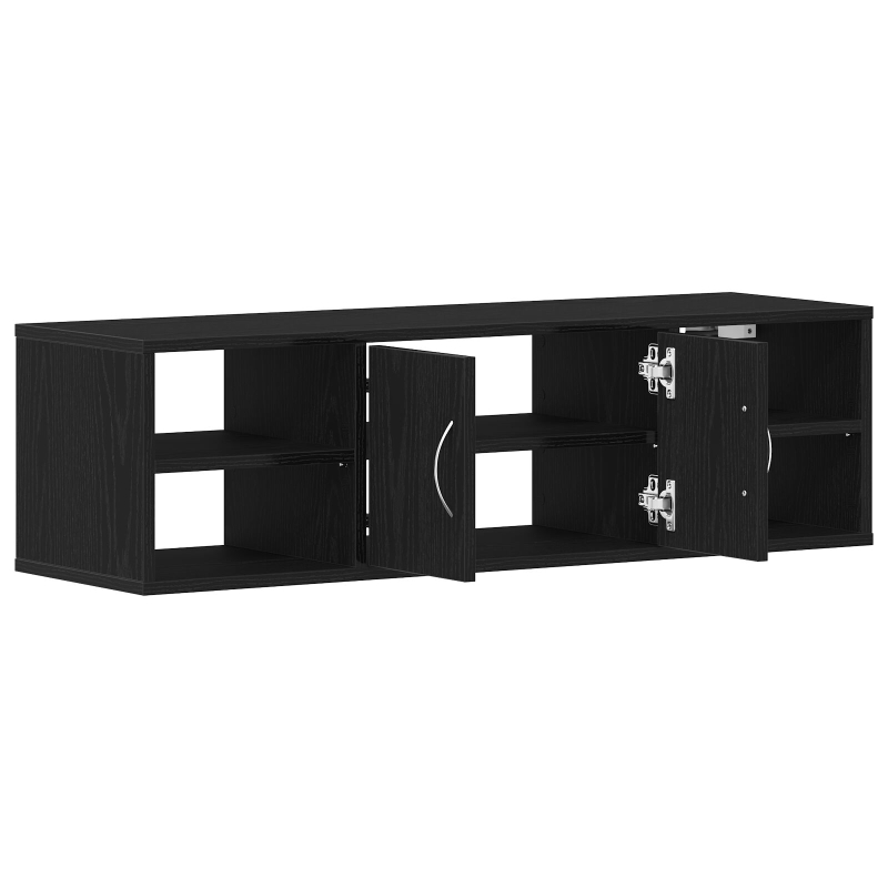 Wandregal Schwarze Eiche 140x41x75 cm Holzwerkstoff