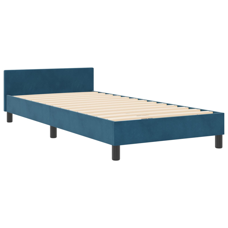 Bettgestell Dunkelblau 100x200 cm Samt