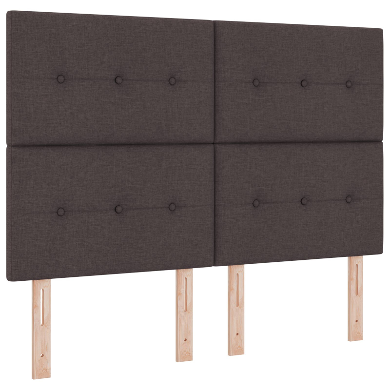 Bettgestell Dunkelbraun 160x200 cm Stoff