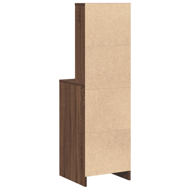 Highboard Braun Eiche 40x41x135 cm Ingenieurholz