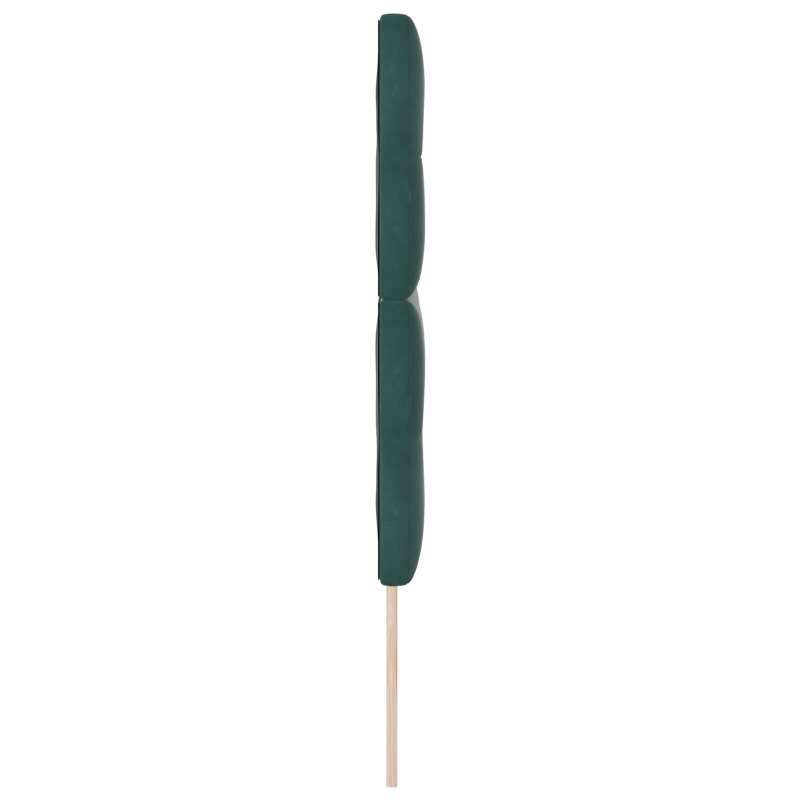 Kopfteil Mit Knöpfen Gepolstert Dunkelgrün 140 cm Samt