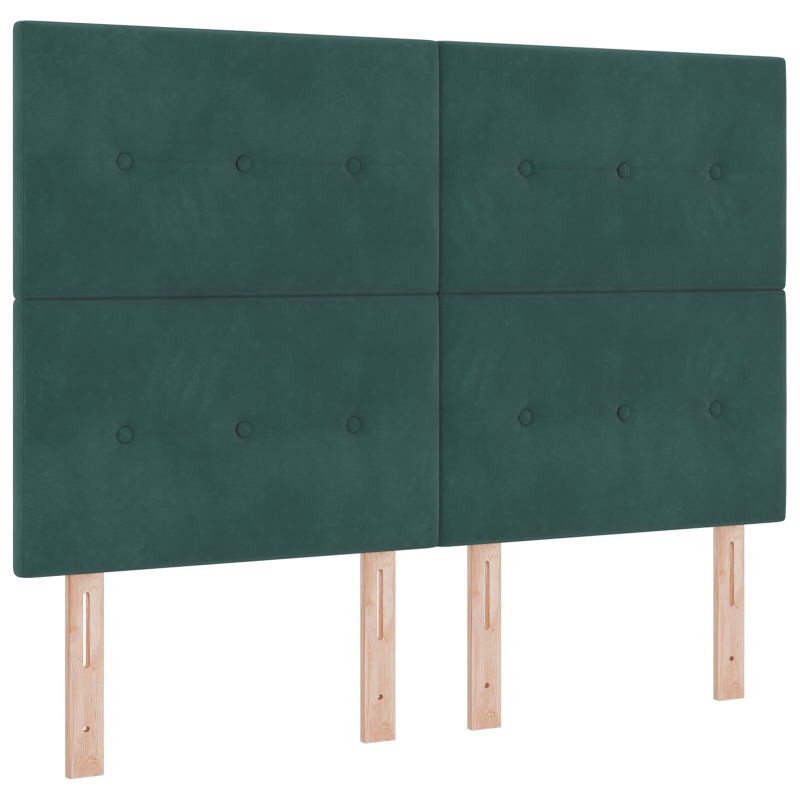 Bettgestell Dunkelgrün 140x200 cm Samt