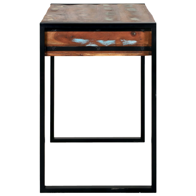 Frisierkommode mit Spiegel Bunt 100x50x75 cm Massivholz Altholz
