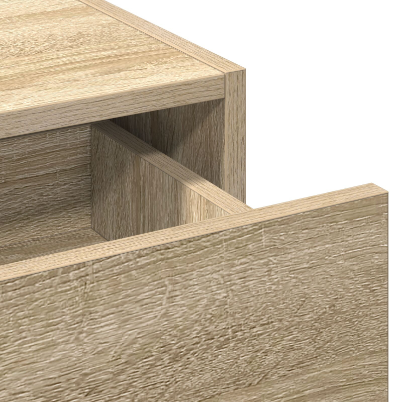 Wand-Schminktisch Sonoma Eiche 83x40x70 cm