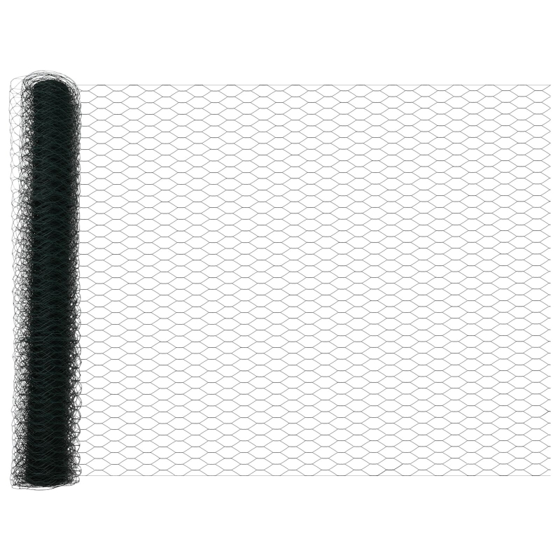 Zaunpfosten 5 Stück U-Kanal Grün 140 cm Stahl, Sechseckzaun Grün 1,4x10 m Stahl