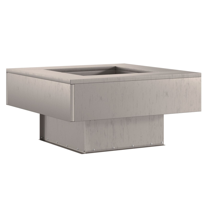 Feuerstelle Quadrat 60x60x30 cm Wetterstahl