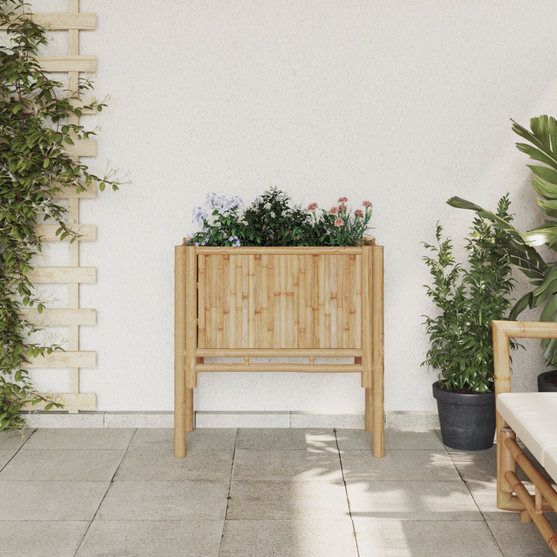 Garten Hochbeet 70x35x70 cm Bambus