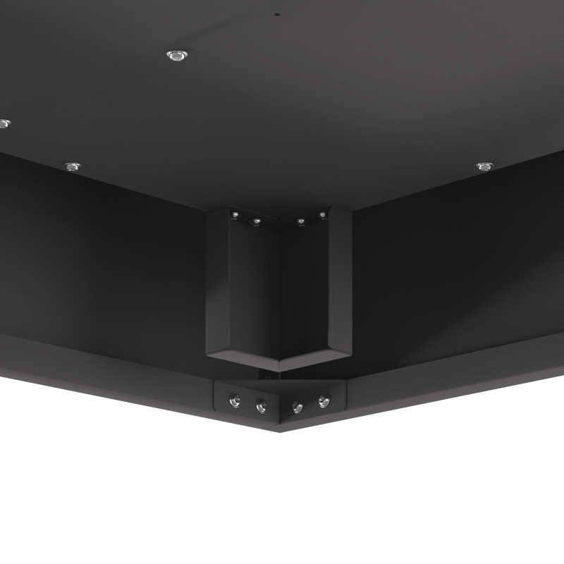 Feuerstelle Quadrat Schwarz 60x60x30 cm Stahl