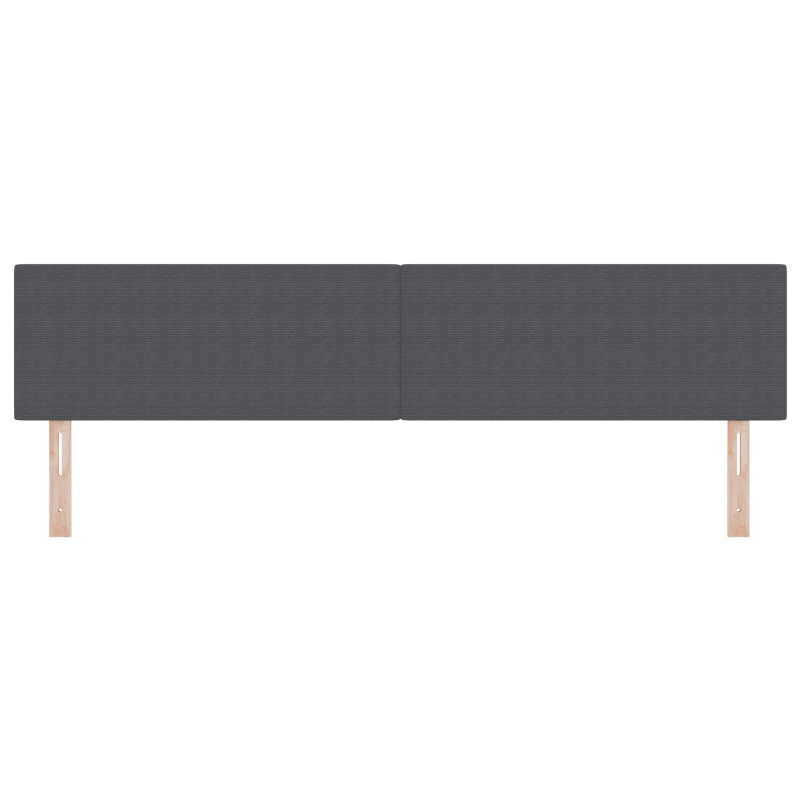 Kopfteil Einfaches Design Dunkelgrau 200 cm Cord-Stoff