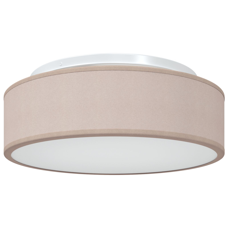 Deckenleuchten Flush Mount Taupe Ø 38 cm Stoff E27