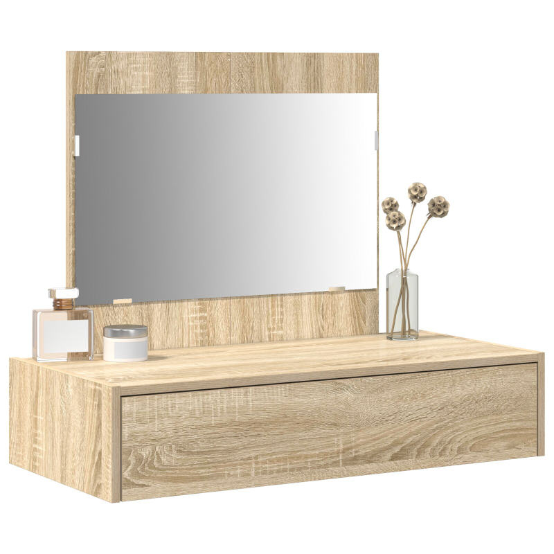 Wand-Schminktisch Sonoma Eiche 83x40x70 cm