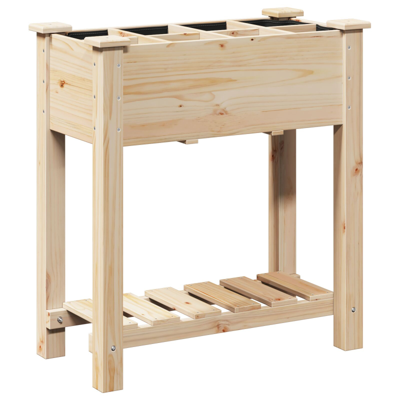 Gartenpflanzer mit Gittern 71x37x76 cm aus massivem Kiefernholz