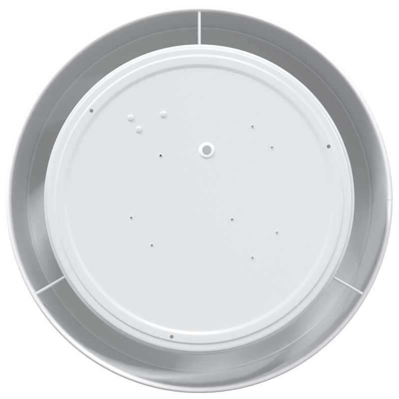 Flush Mount Deckenleuchten Weiß Ø 30 cm Stoff E27