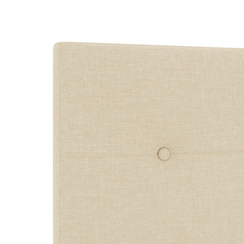 Kopfteil mit Knopfheftung Creme 160 cm Stoff