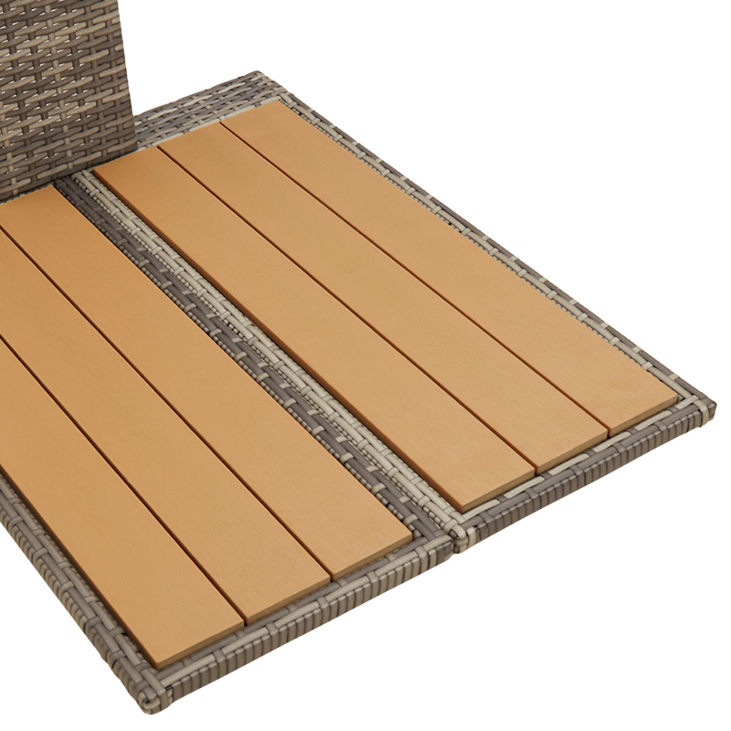 Gartendusche Grau 60x80x214 cm Poly Rattan