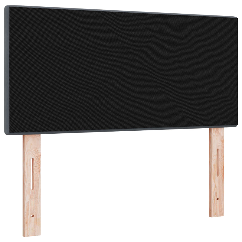 Kopfteil mit Knopfheftung Dunkelgrau 80 cm Samt