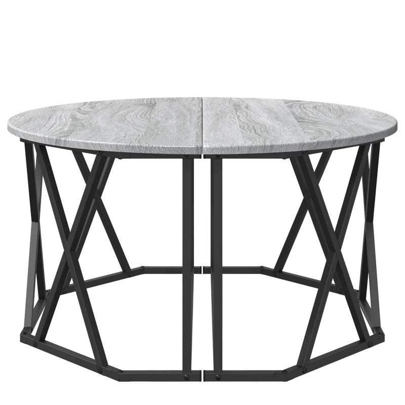 Couchtisch Grau Sonoma Verarbeitetes Holz 80 x 80 x 42 cm