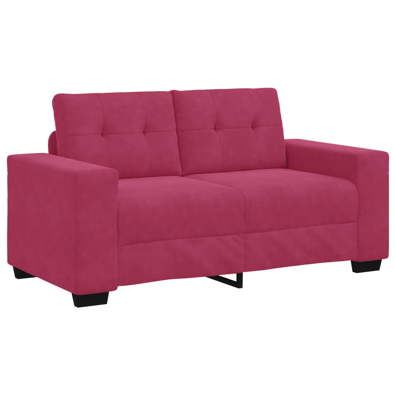 2-teiliges Sofa Set mit Kissen in Magenta