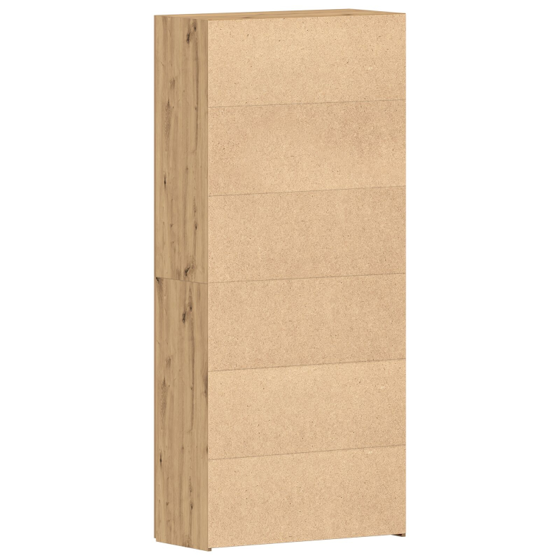 Schuhschrank Artisan Eiche 80x35,5x180 cm Holzwerkstoff