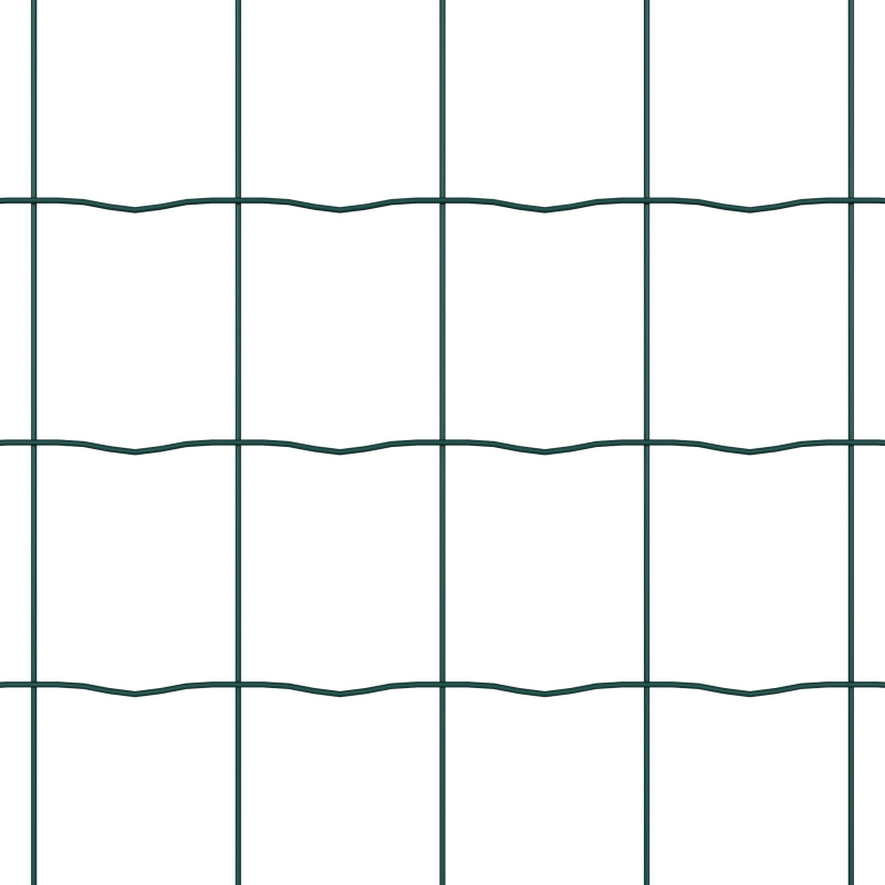 Euro-Zaun Set aus 2 Grün Metall 10 x 1,0 m Langlebig