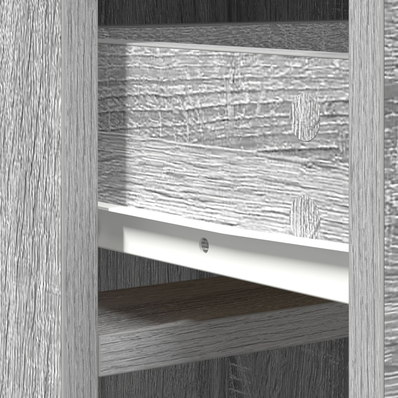 Hochboard Grau Sonoma 40x41x135 cm Holzwerkstoff