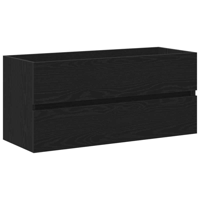 Waschbecken Schrank mit integriertem Waschbecken Schwarze Eiche aus lackiertem Holz