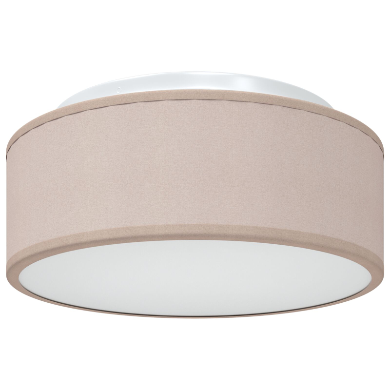 Deckenleuchten Flush Mount Taupe 30 cm Stoff E27