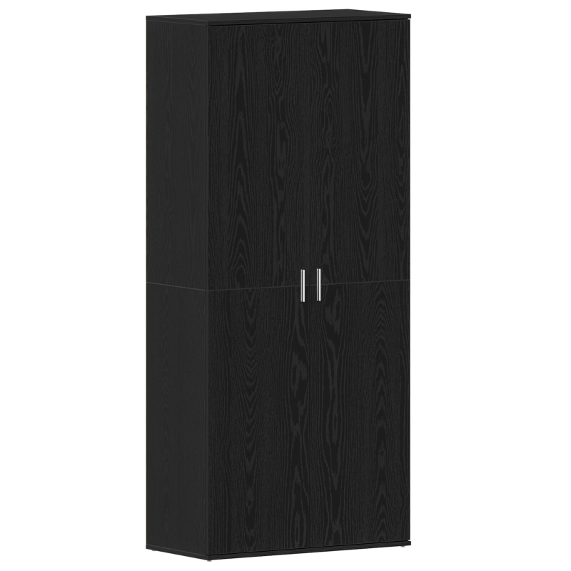 Schuhschrank Schwarze Eiche 80x39x180 cm Holzwerkstoff