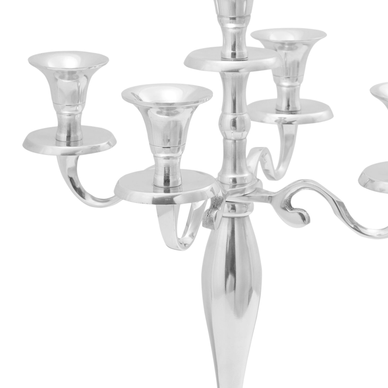 Kerzenhalter Silber 29x29x40 cm Aluminium