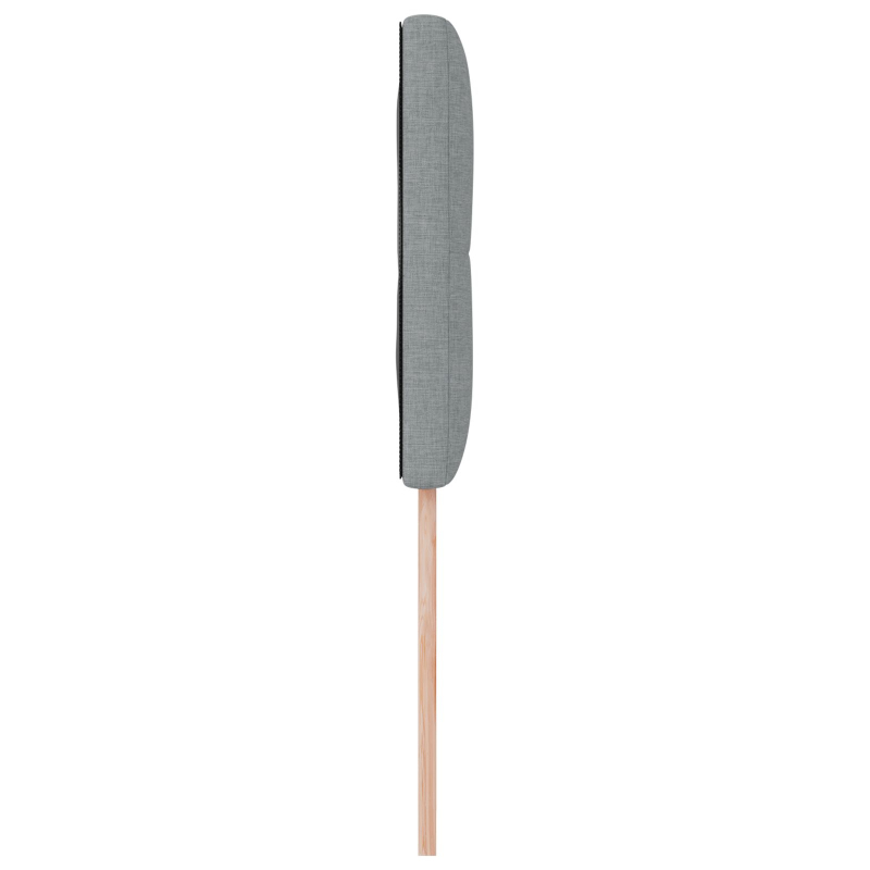 Kopfteil mit Knopfheftung Hellgrau 90 cm Stoff