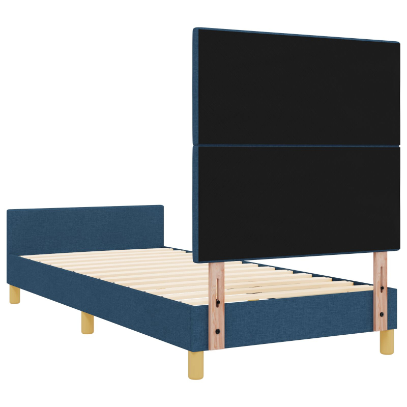 Bettgestell Blau 90x200 cm Stoff