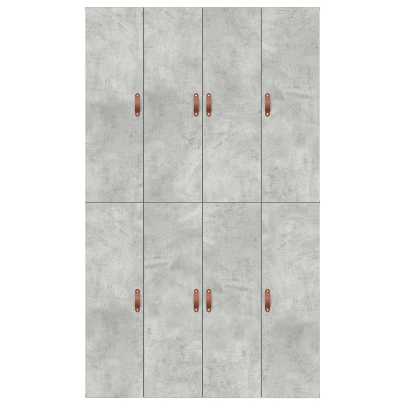 Aufbewahrungsbettgestell Beton Grau 120x190 cm