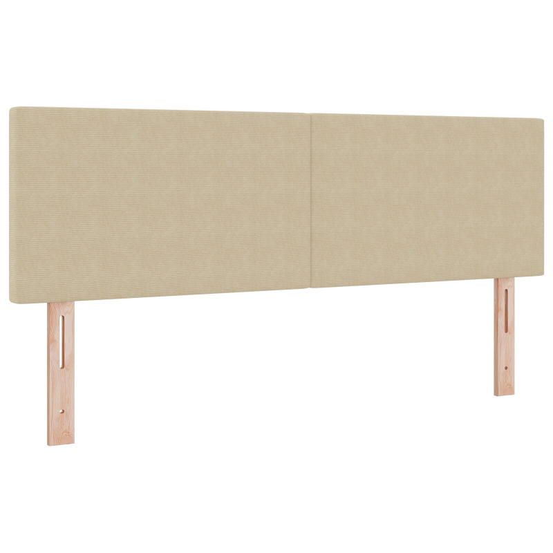 Kopfteil Schlichtes Design Lichtgrün Grau 140 cm Cordstoff