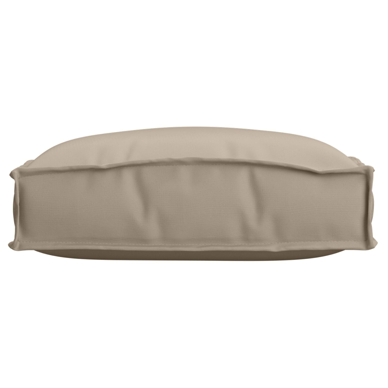 Außenkissen 4er Set Taupe Polyester 40 x 40 x 8 cm