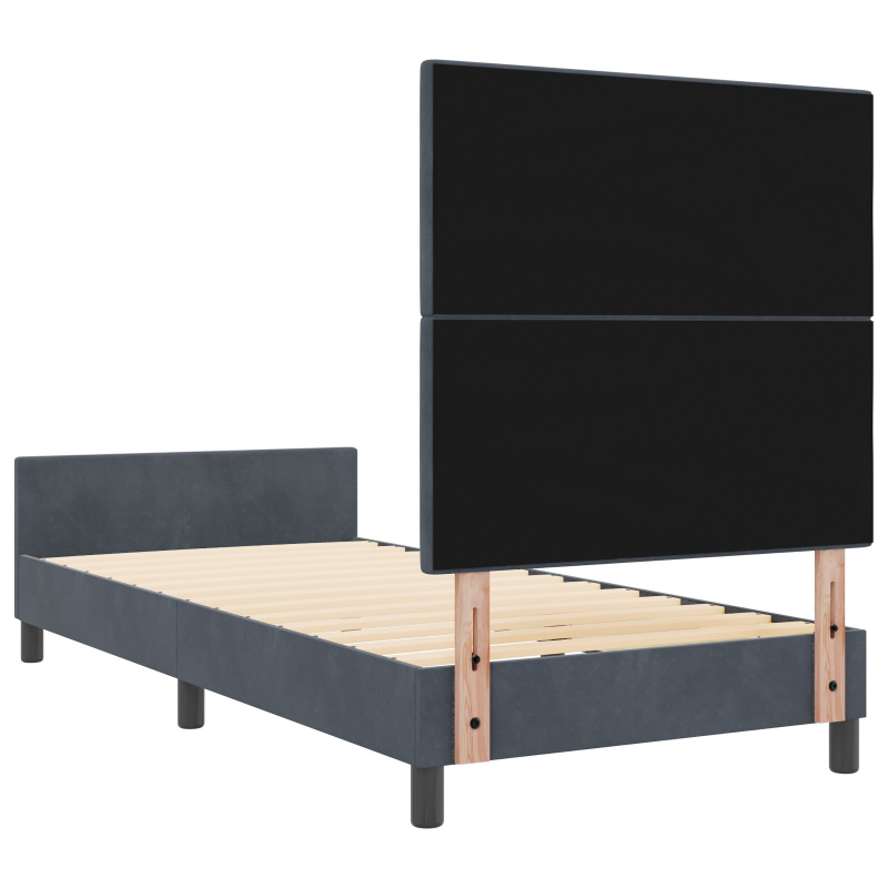 Bettgestell Dunkelgrau 90x190 cm Samt