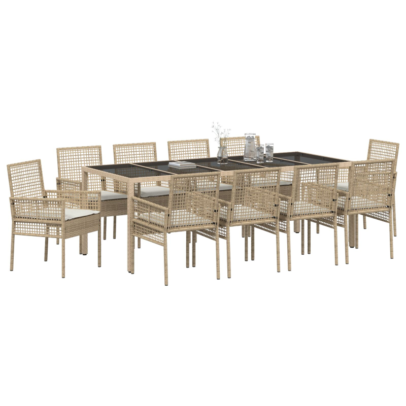 Set aus 6 Beige und Schwarz