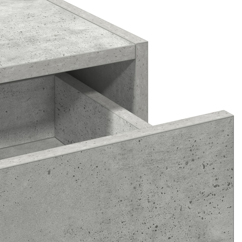 Wandhängender Schminktisch Beton Grau 83x40x70 cm