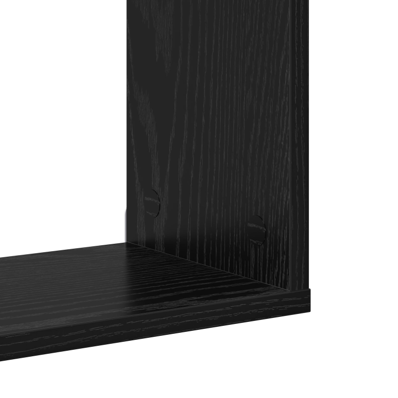 Wandregal Schwarze Eiche 100x25x53 cm MDF