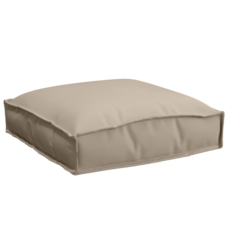 Außenkissen 4er Set Taupe Polyester 40 x 40 x 8 cm
