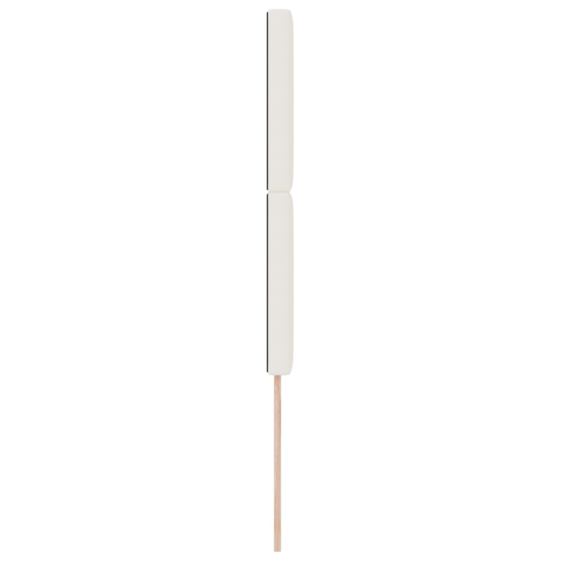 Kopfteil schlichtes Design Creme 80 cm Cordstoff