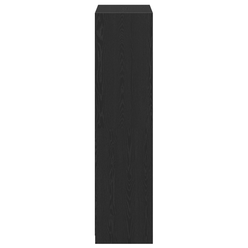 Kleiderschrank Schwarz Eiche 80x50x200 cm Holzwerkstoff