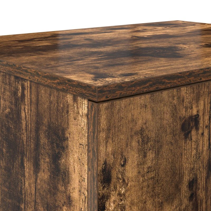 Aufbewahrungsschrank, Geräucherte Eiche, 118x41x40 cm, Hergestellt aus Holz