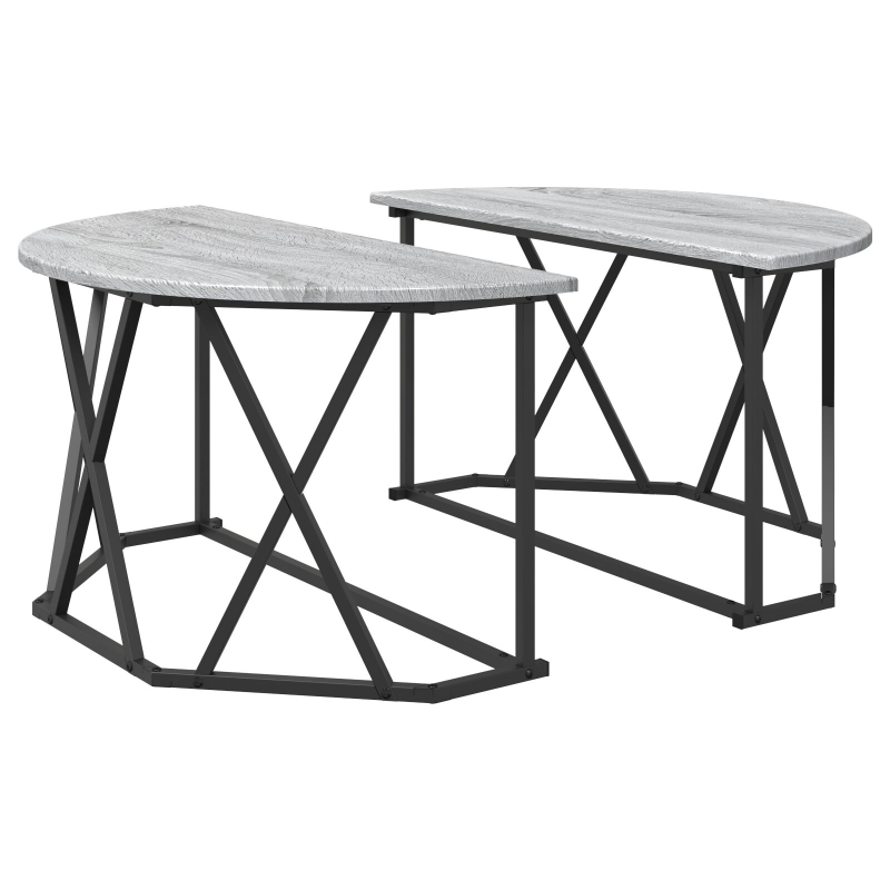 Couchtisch Grau Sonoma Verarbeitetes Holz 80 x 80 x 42 cm
