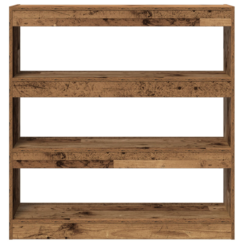 Bücherregal/Raumteiler - Rustikales Holz - 100x30x103cm - Holzwerkstoff