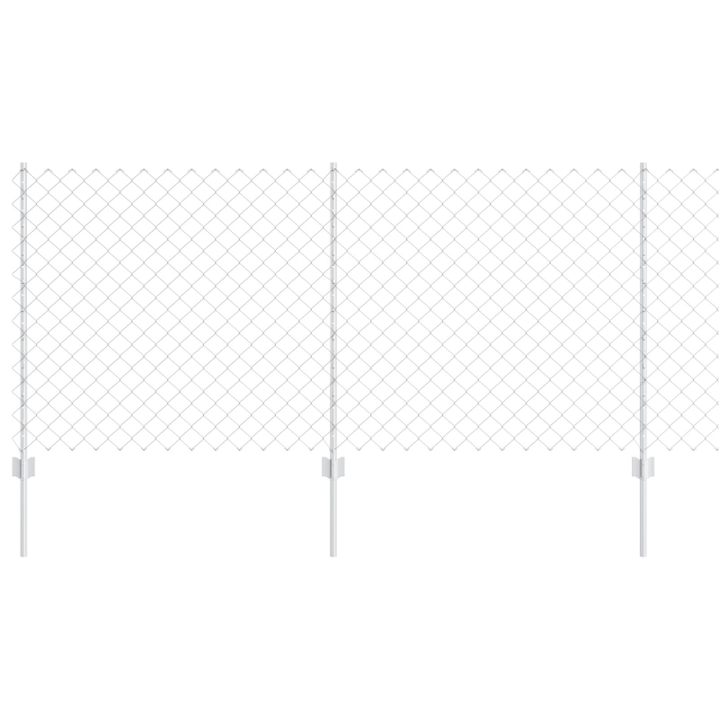 Gartenzaun Set 2er Set Verzinkter Stahl 25 x 1 m Langlebig